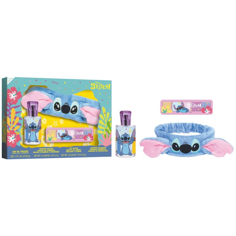 SET COLONIA 50ML + FELPA + SOMBRA DE OJOS STITCH | AIRVAL INTERNATIONAL S,A, | 1 UNIDAD | 8411114095783 Imagen principal del producto