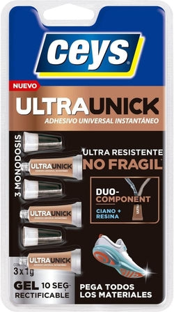Pegamento universal CEYS gel monodosis 3x1 g para bricolaje