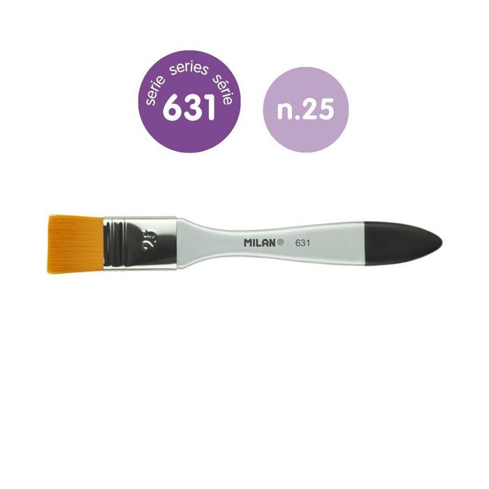PINCEL PREMIUM SYNTHETIC SERIE 631 Nº 25 | 6 UNIDADES | (MILAN) Imagen principal del producto