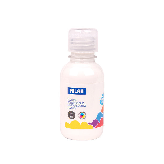 TEMPERA MILAN 125ML BLANCO | 12 UNIDADES | (MILAN)