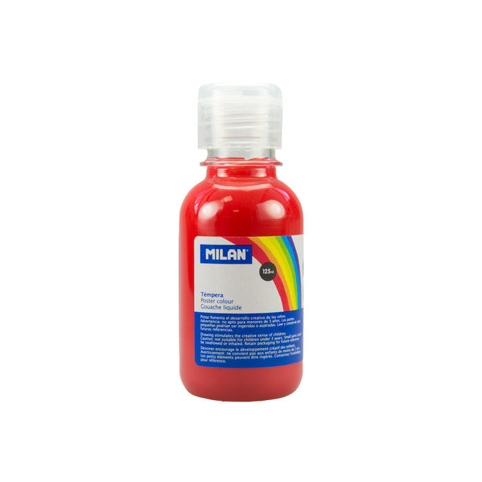 TEMPERA MILAN 125ML BERMELLON | 12 UNIDADES | (MILAN)