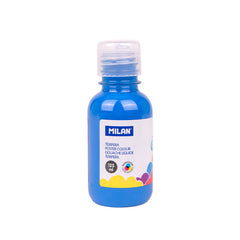 TEMPERA MILAN 125ML AZUL CYAN | 12 UNIDADES | (MILAN)