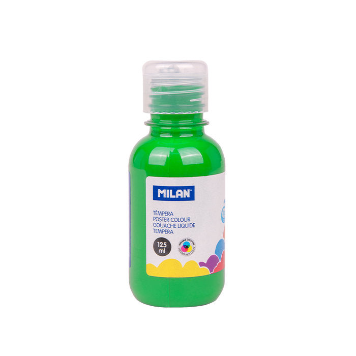 TEMPERA MILAN 125ML VERDE CLARO | 12 UNIDADES | (MILAN)