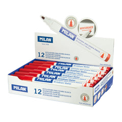 Rotulador Milan Para Pizarra Blanca Rojo | Milan | Pack 12 Unidades