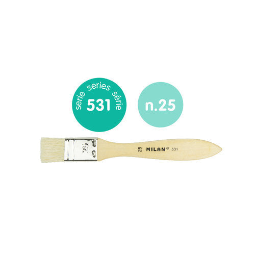 Paletina pelo cerda Milan 25 mm pack 12 unidades
