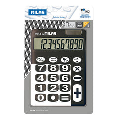 CALCULADORA MILAN BLISTER 10 DIGITOS TECLAS GRANDES NEGRO | 1 UNIDADES | (MILAN)