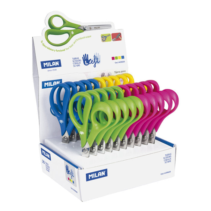EXP, 20 UDS TIJERA INFANTIL MILAN ZURDOS | 20 UNIDADES | (MILAN) Imagen principal del producto