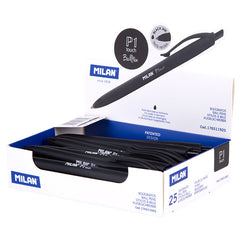 BOLIGRAFO MILAN P1 TOUCH NEGRO | 25 UNIDADES | (MILAN)