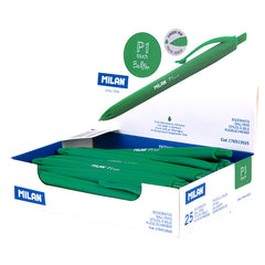 BOLIGRAFO MILAN P1 TOUCH VERDE | 25 UNIDADES | (MILAN)