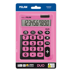 CALCULADORA MILAN DUO 10 DIGITOS ROSA | 1 UNIDADES | (MILAN)
