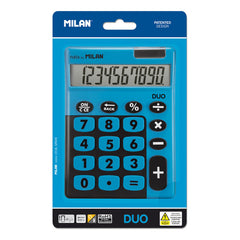 CALCULADORA MILAN DUO 10 DIGITOS AZUL | 1 UNIDADES | (MILAN)