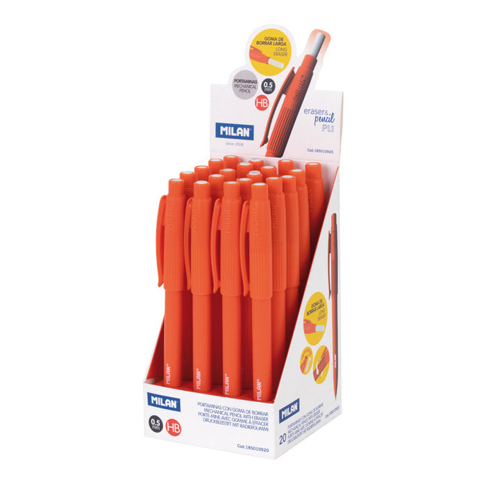 EXP, 20 PORTAMINAS MILAN PL1 TOUCH 0,5 NARANJA | 20 UNIDADES | (MILAN)