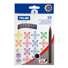 Caja 10 Rotuladores Punta Pincel Milan | Milan | Pack 1 Unidades