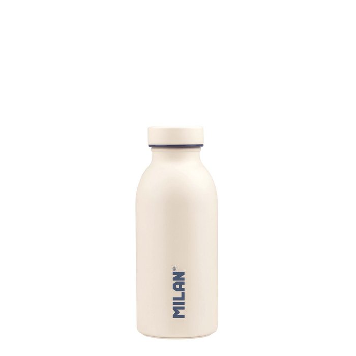 BOTELLA ISOTERMICA MILAN 1918 BLANCA 354ML | MILAN DISEÑO | 1 UNIDAD | 8411574092636 Imagen principal del producto