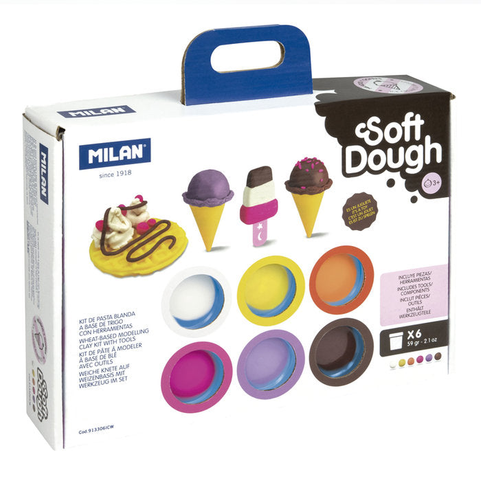 MALETIN 6 BOTES 59 G PASTA BLANDA SOFT DOUGH HERRAMIENTAS H | 1 UNIDADES | (MILAN) Imagen principal del producto