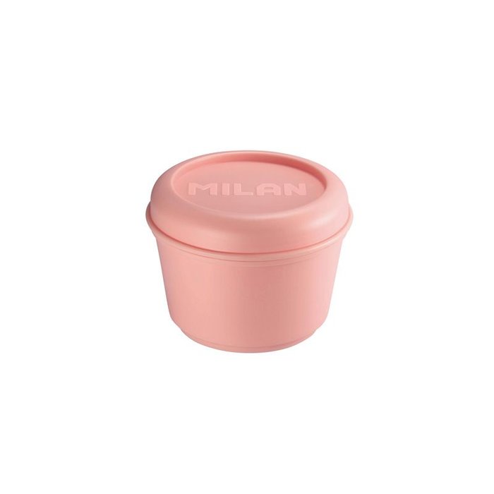 RECIPIENTE PARA ALIMENTOS HERMETICO REDONDO 0,25L ROSA | MILAN DISEÑO | 1 UNIDAD | 8411574095439 Imagen principal del producto