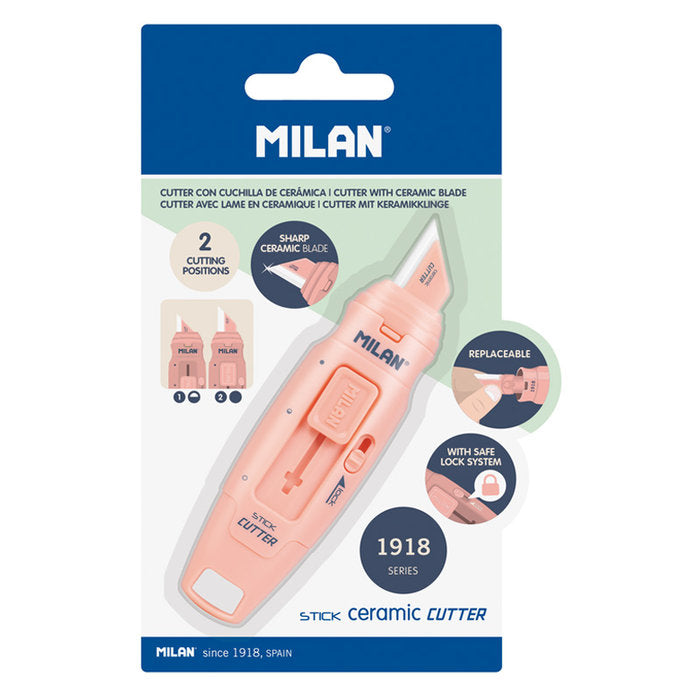 BLISTER CUTER HOJA CERAMICA STICK SERIE 1918, ROSA | 1 UNIDADES | (MILAN) Imagen principal del producto