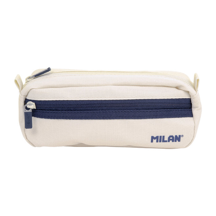 PORTATODO MILAN RECTANGULAR 2 CREMALLERAS SERIE 1918 BEIGE | MILAN DISEÑO Imagen principal del producto