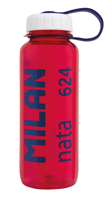 BOTELLA TRITAN 0 65 L MILAN NATA 624 ROSA TRANSPARENTE | MILAN DISEÑO | 1 UNIDAD | 8411574106395 Imagen principal del producto