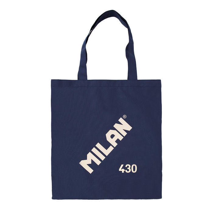 BOLSA TELA MILAN TOTE BAG SERIE 1918 AZUL MARINO | MILAN DISEÑO Imagen principal del producto