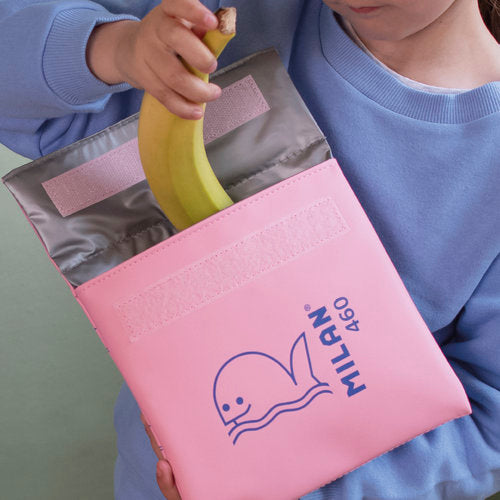 Bolsa isotérmica porta alimentos Milan Diseño rosa