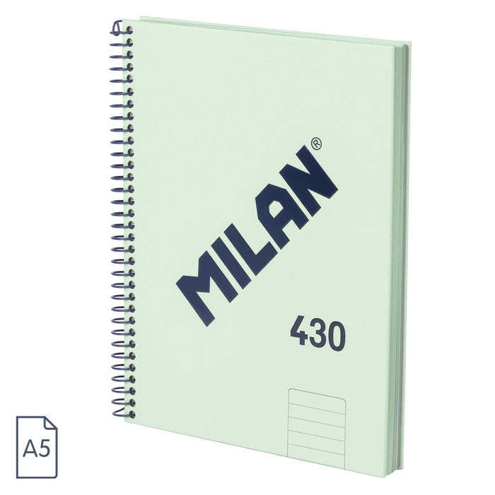 Bloc Espiral Estándar Liso 80H 90g | Milan | Cartón | Formato Estándar | Pack 3 Unidades Imagen principal del producto