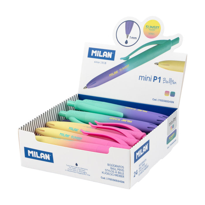 EXPOSITOR 24 BOLIGRAFOS P1 TOUCH MINI SUNSET | 24 UNIDADES | (MILAN) Imagen principal del producto