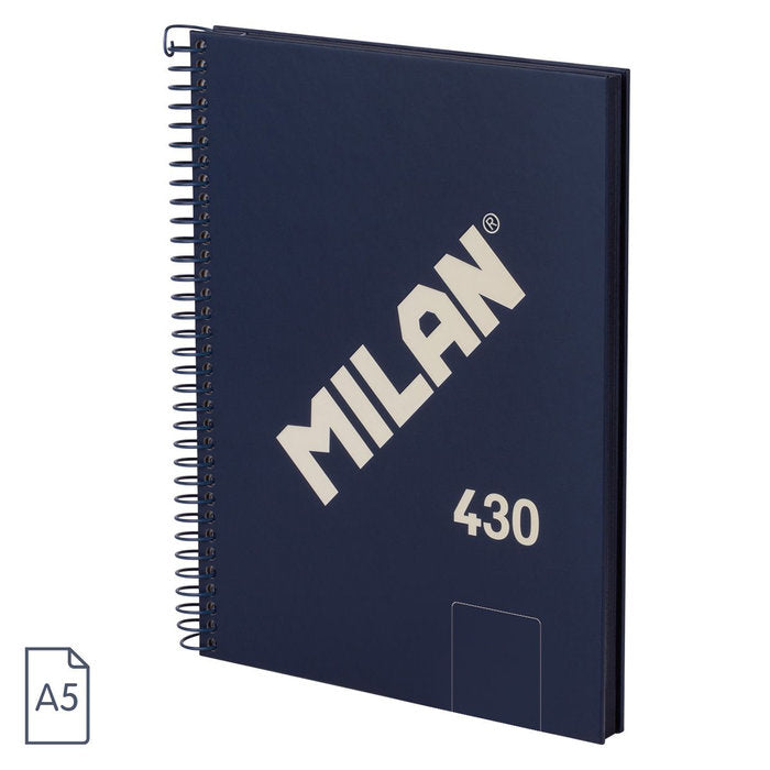Bloc Espiral Estándar Liso 90g | Milan | Cartón | Formato Estándar | Pack 3 Unidades