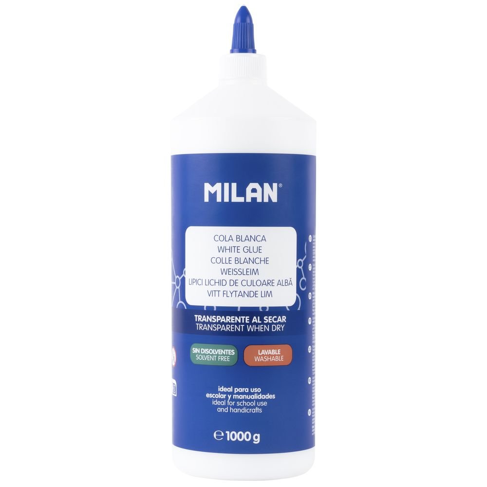 BOTELLA COLA BLANCA LIQUIDA 1000 G | MILAN | 1 UNIDAD | 8411574110637