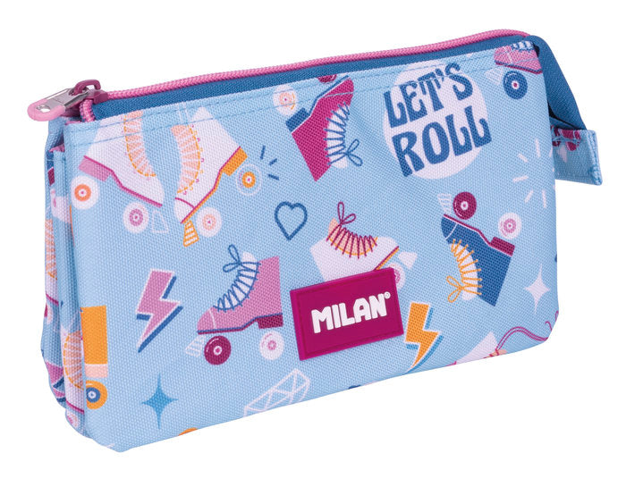 ESTUCHE PORTATODO 5 COMPARTIMENTOS SERIE ESPECIAL ROLLER 2 | MILAN DISEÑO