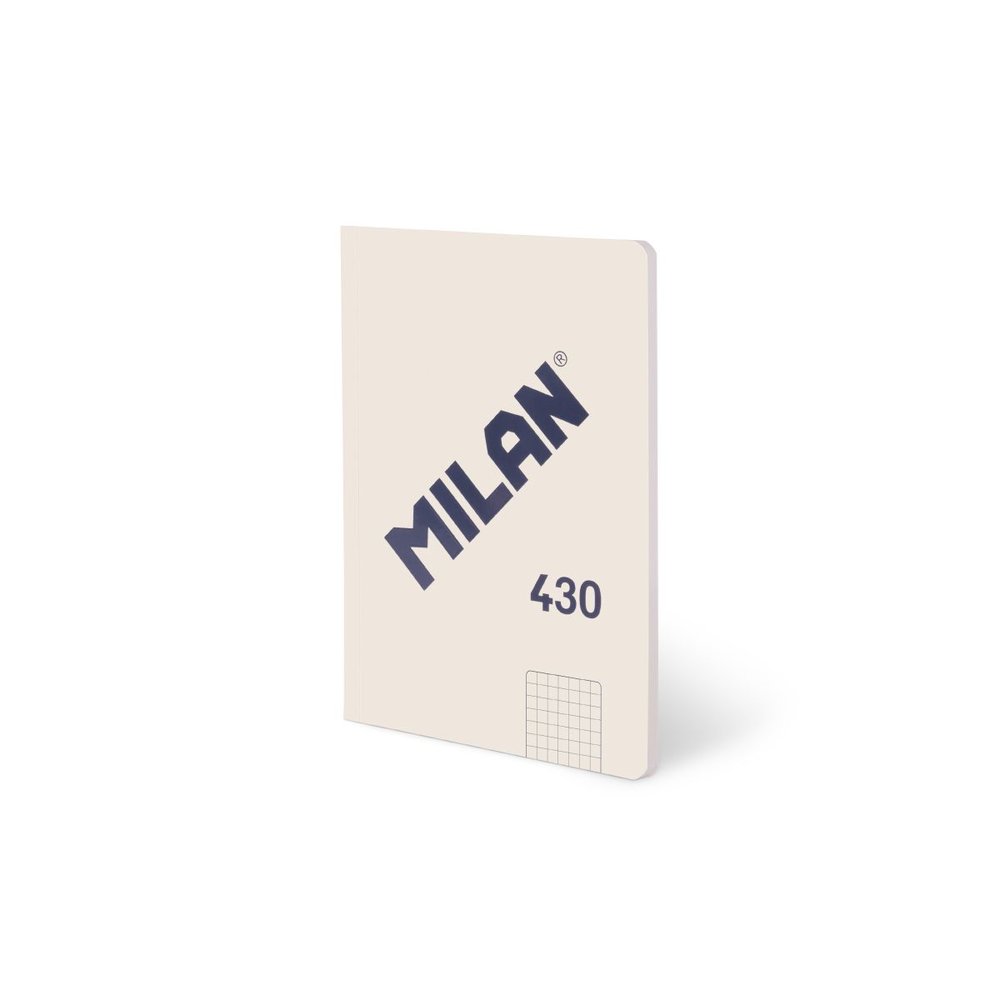 Libreta A5 Encolada Cuadro 48H 95g Colección 430 1918 Beige Milan