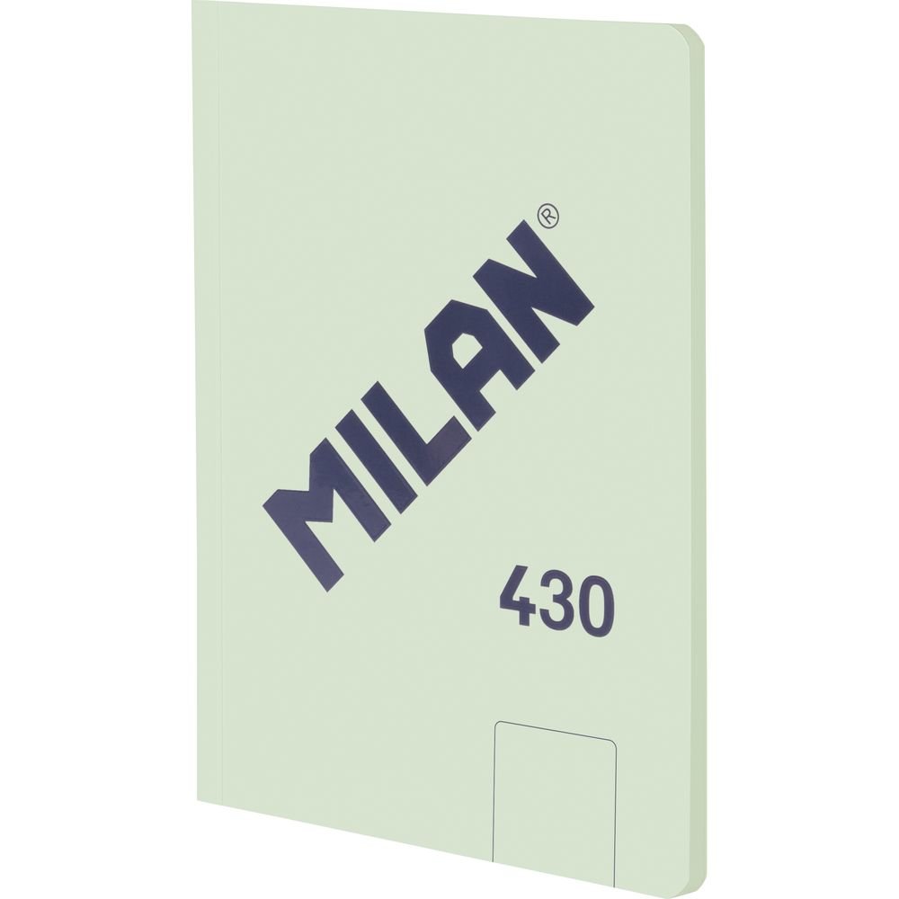 Libreta A5 encolada 48H liso 95 g Colección 430 1918 Verde Milan