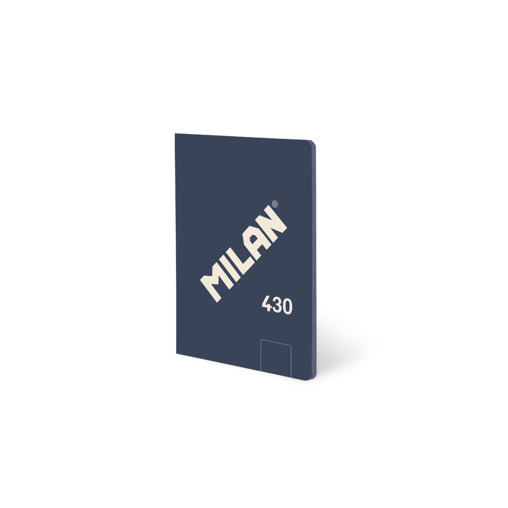 Libreta encolada Milan A6 48H liso 430 Since 1918 azul marca Milan Diseño