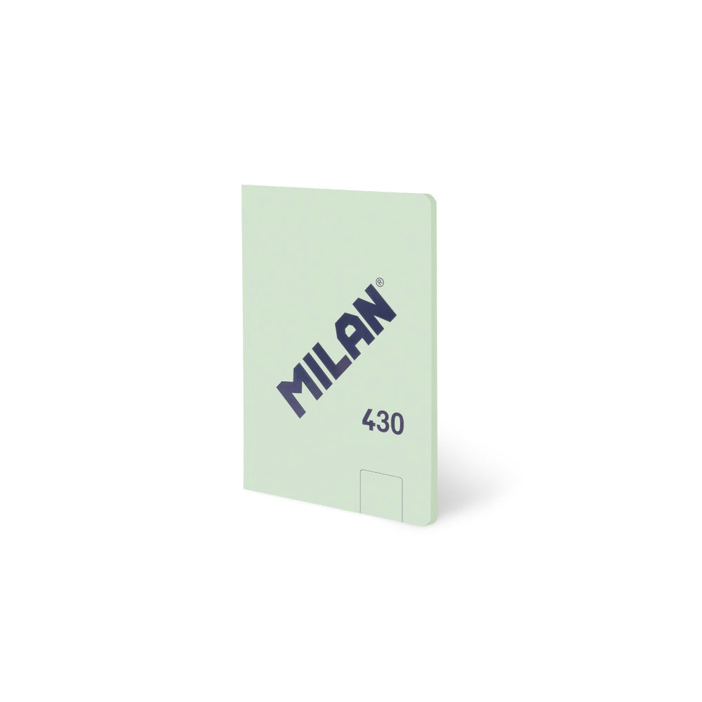 Libreta Encolada Milan A6 48H Liso Verde Marca Milan Diseño Imagen principal del producto