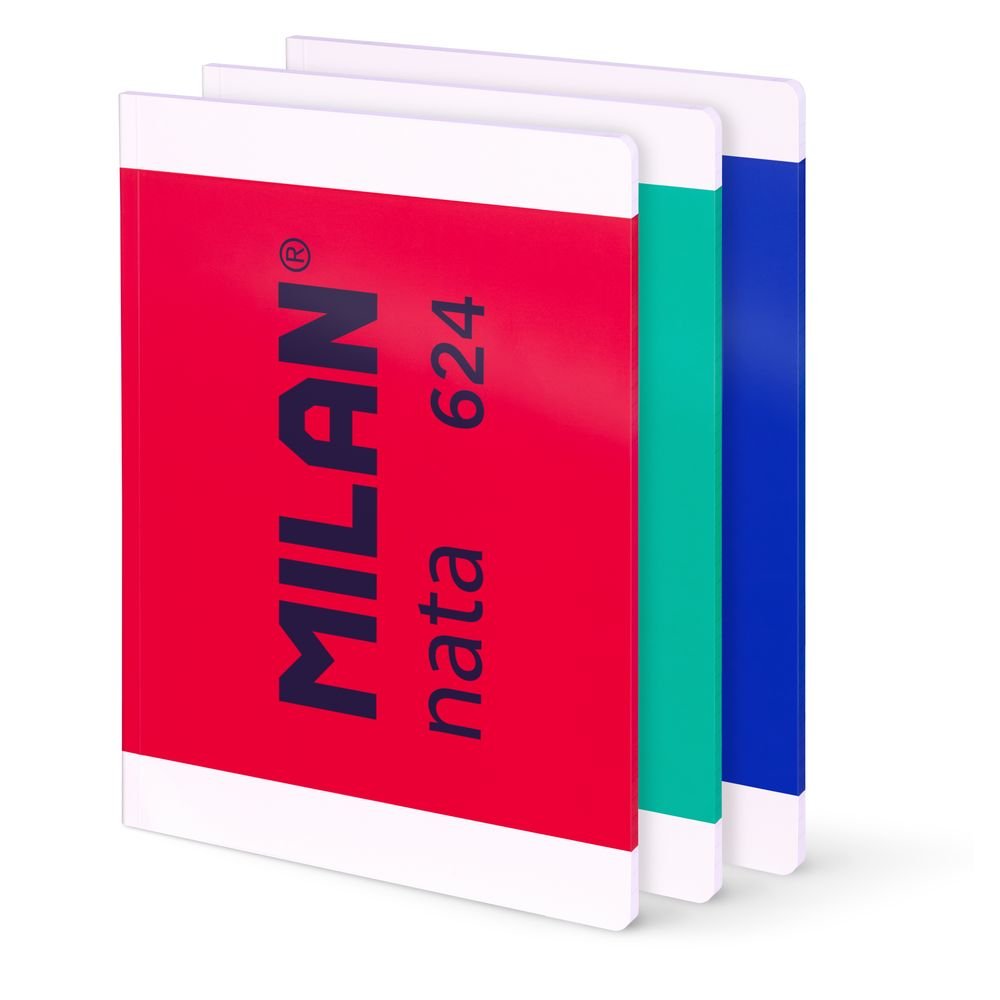 Pack 3 Libretas A4 Encoladas Cuadro 48H 95 g Nata Milan Imagen principal del producto