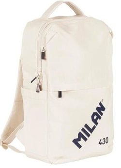 Mochila seguridad Milan beige para escolares y uso diario