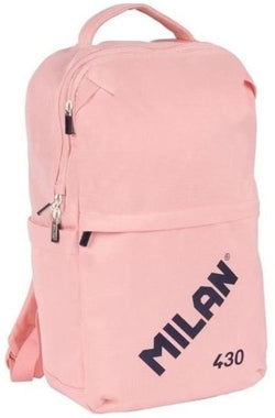 Mochila Rosa con cierre de seguridad Milan para escolares y oficina