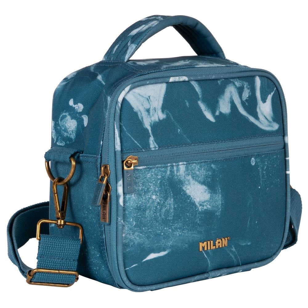 Bolsa isotérmica 3,5 L con 3 recipientes Serie Lava Azul Milan Diseño