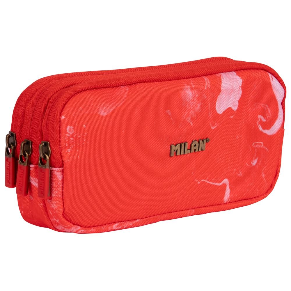 ESTUCHE 3 CREMALLERAS SERIE LAVA ROJO | MILAN DISEÑO