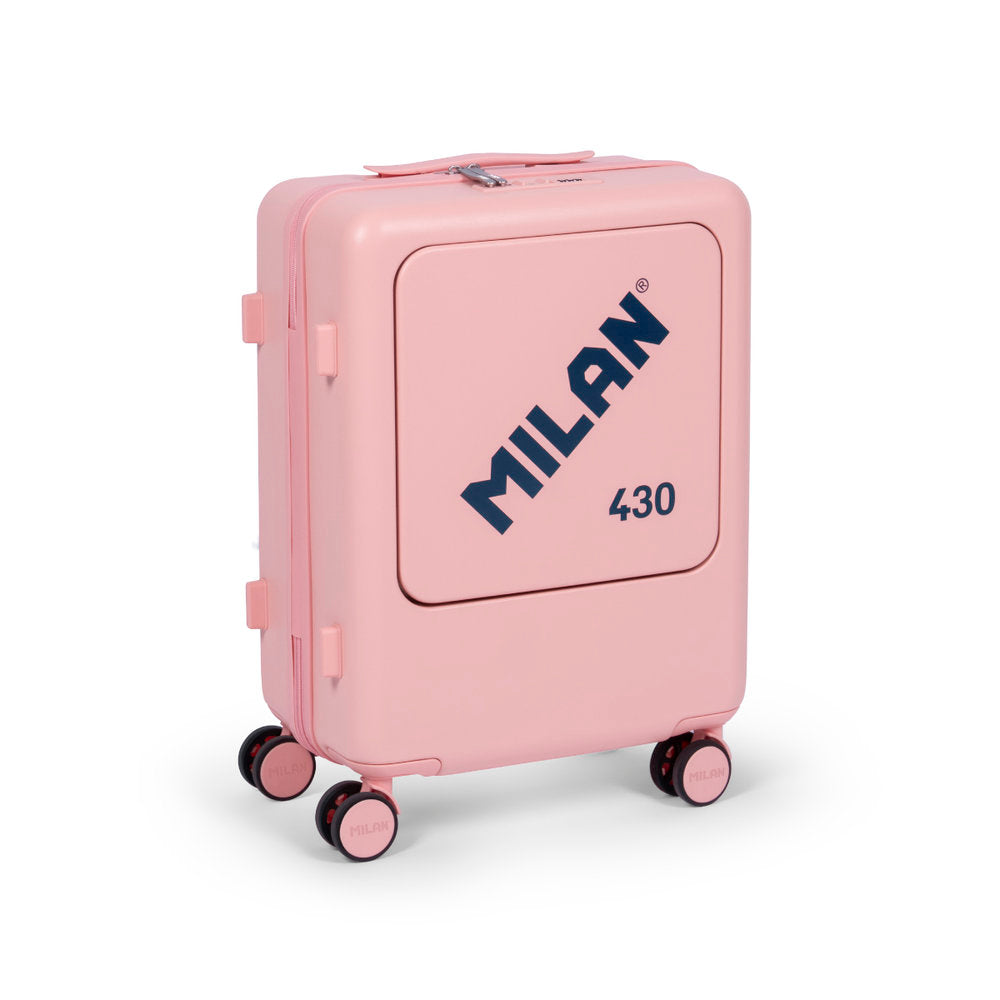 Maleta cabina rígida 55 cm Milan 430 rosa marca Milan Diseño