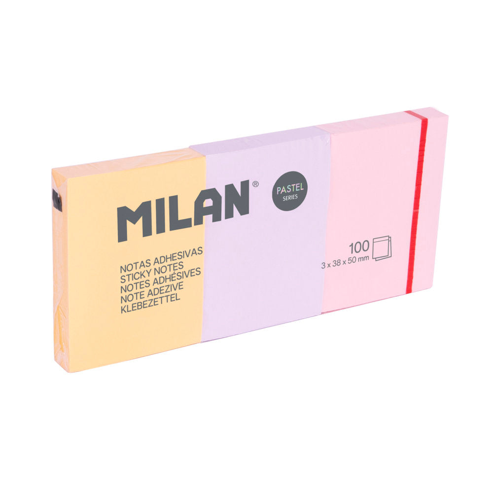 Notas adhesivas Milan 38x50mm removibles, 10 unidades