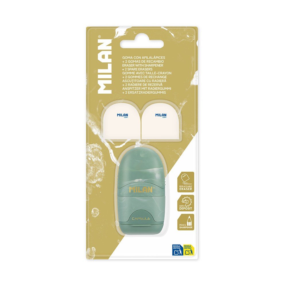 Afilaborra Capsule Lava con Gomas de Recambio Verde Milan