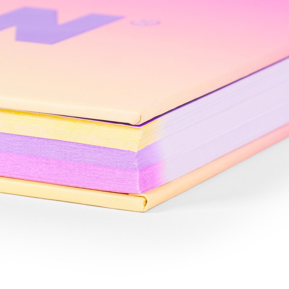 Cuaderno A4 espiral Milan Sunset amarillo 90h