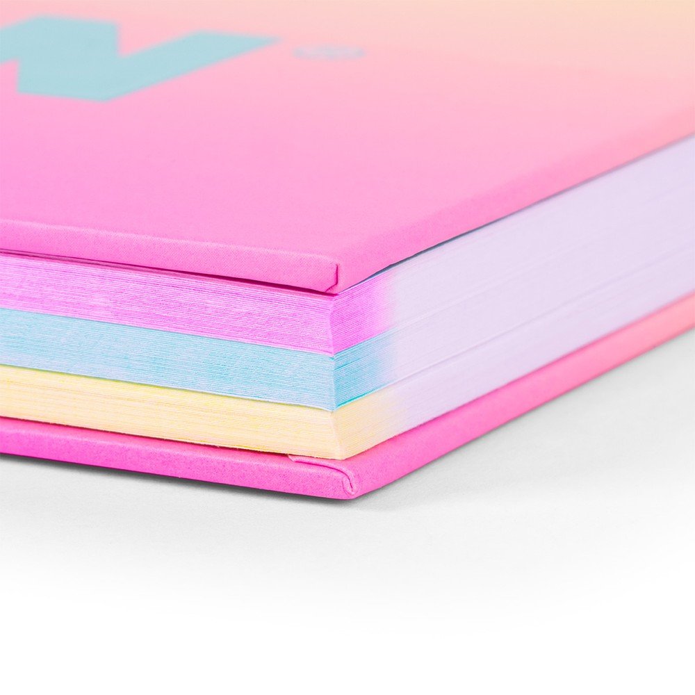 Cuaderno A4 espiral Milan Sunset rosa 90h