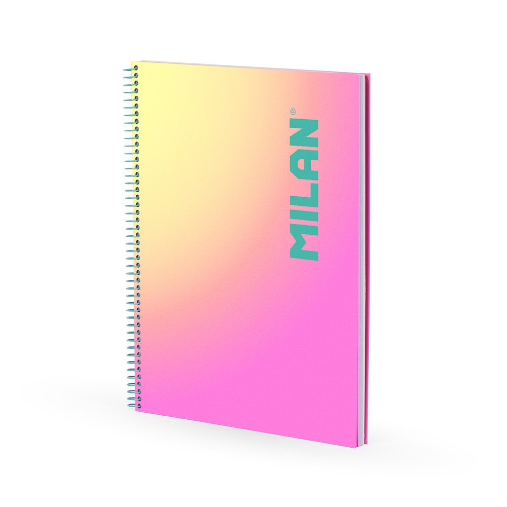 Cuaderno A4 Espiral T/p Horizontal 90H Sunset Rosa Milan