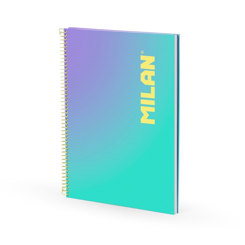 Cuaderno A4 Espiral Horizontal Sunset Turquesa Milan Imagen principal del producto