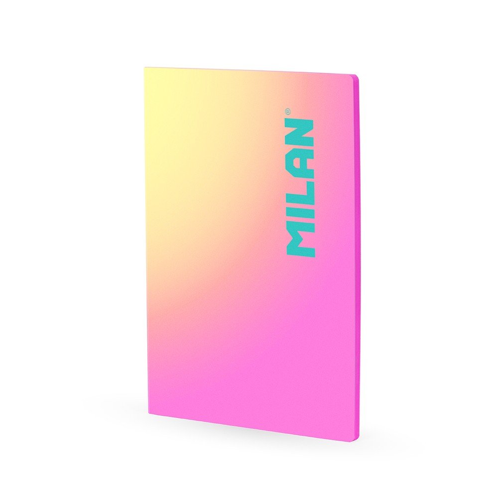 Libreta A4 Encolada Cuadros 5x5 48H Sunset Rosa Milan Imagen principal del producto