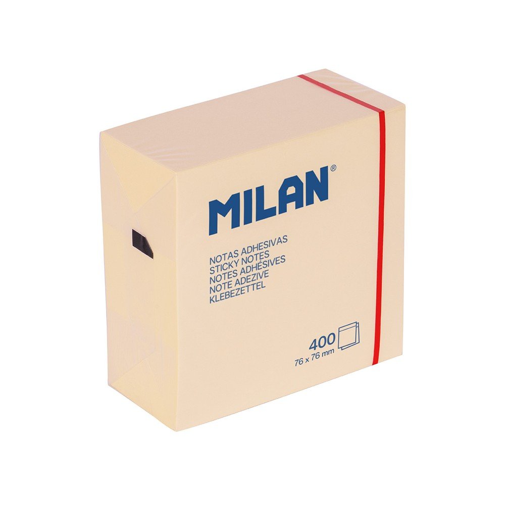 Taco Notas Adhesivas 76 x 76 mm Beige Milan Pack 400 Uds Imagen principal del producto