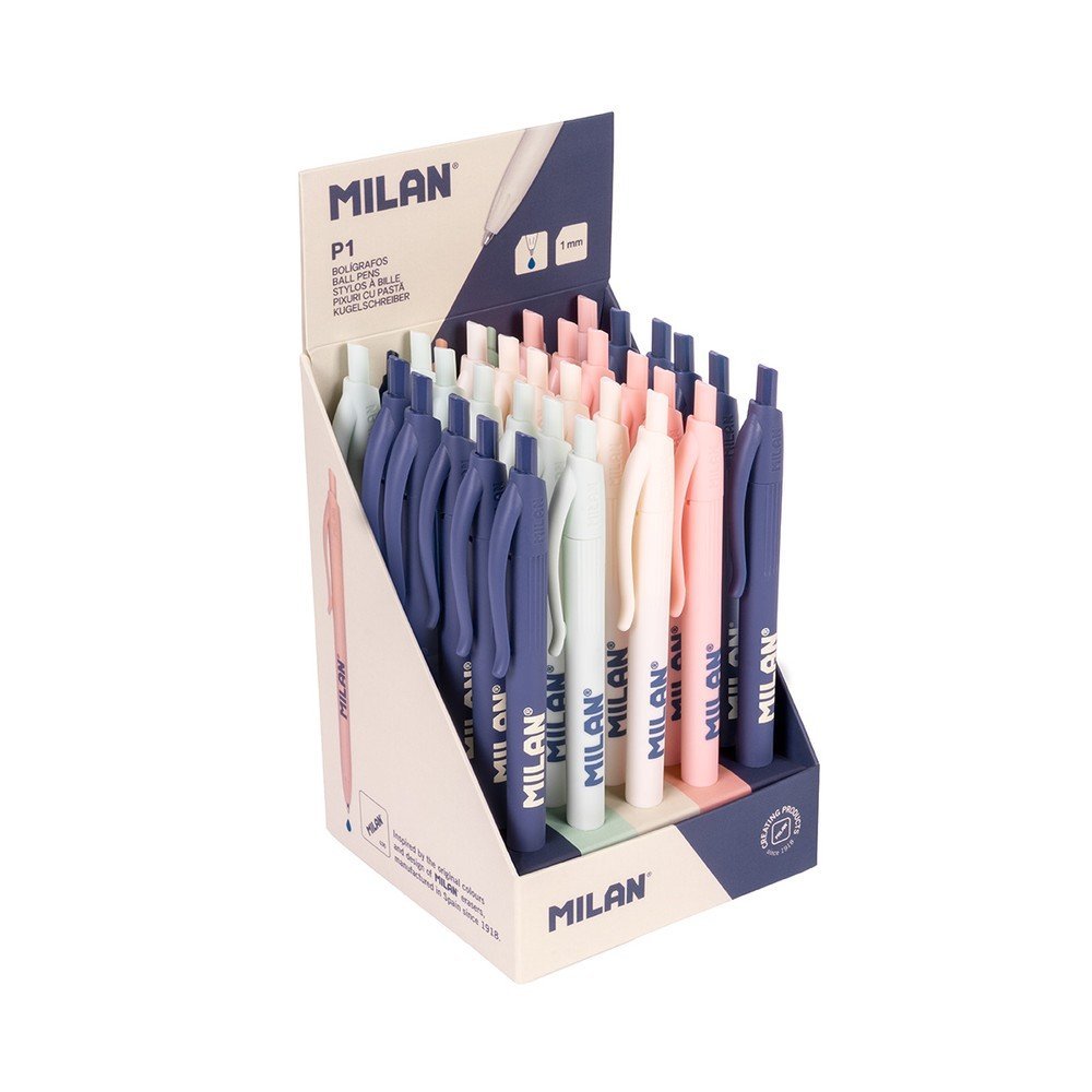 Exp. 30 uds bolígrafo P1 430 Milan tinta azul