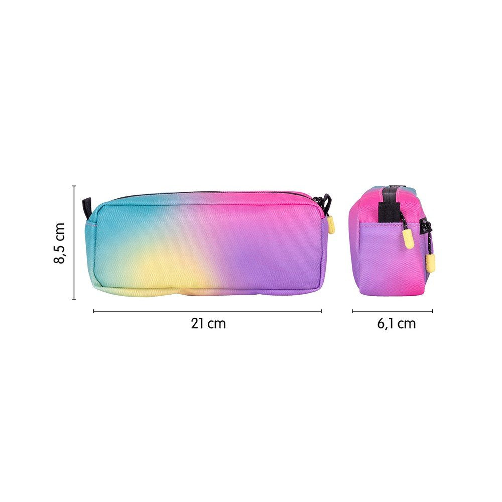 Estuche Portatodo Rectangular 2 Cremalleras Sunset Milan